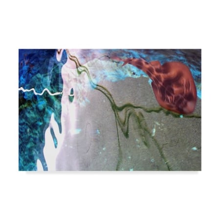 Incredi 'Aqua Abstract' Canvas Art,30x47